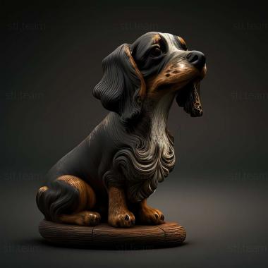 3D модель Голландская собака дымчатого окраса (STL)